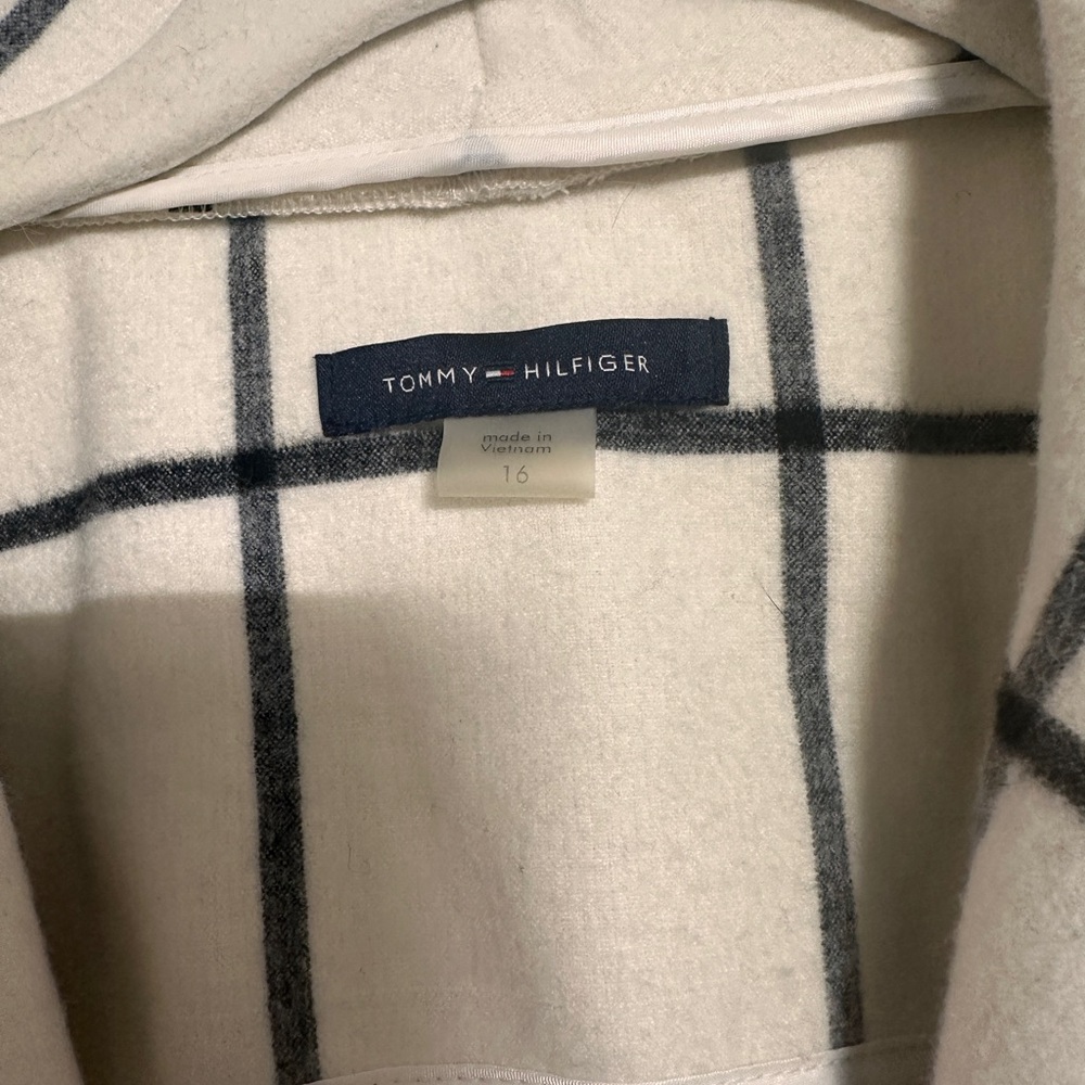 Tommy Hilfiger Cream and Black Plaid Blazer - Picture 3 of 7